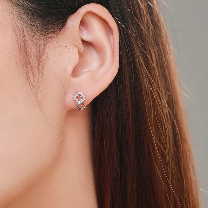 Lucky Clover Stud Earrings