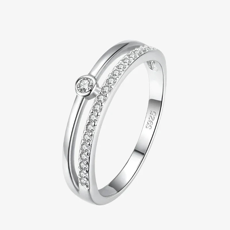 Anne Parker Two-row Pavé Ring