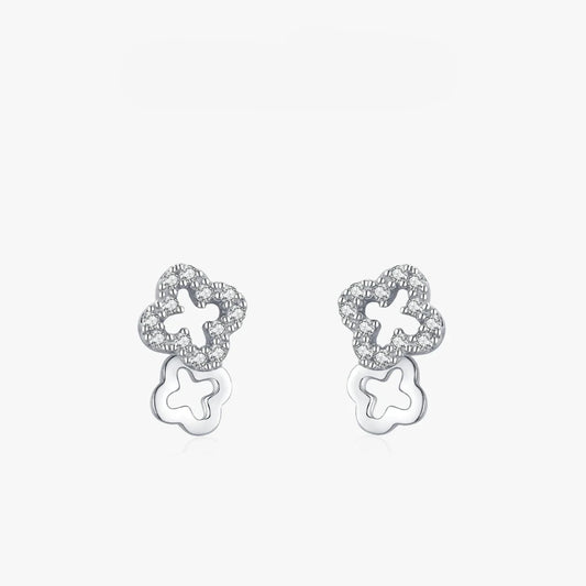 Lucky Clover Stud Earrings