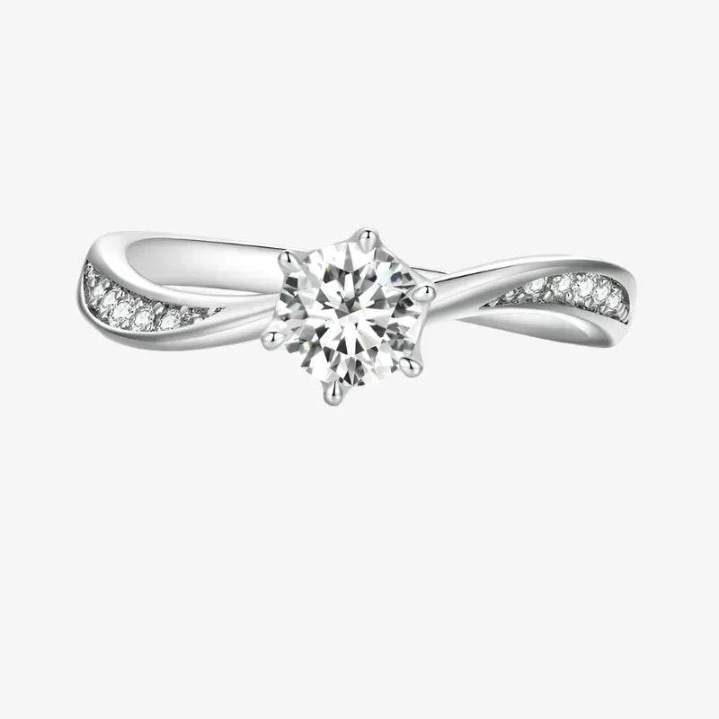 Radiant Twist Ring
