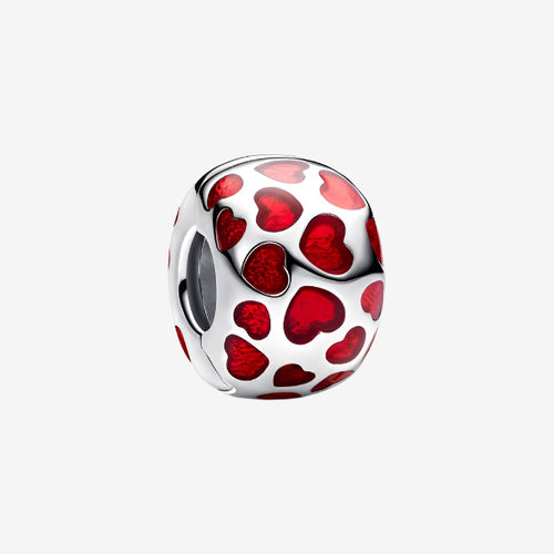 Heart Emblem Round Clip Charm