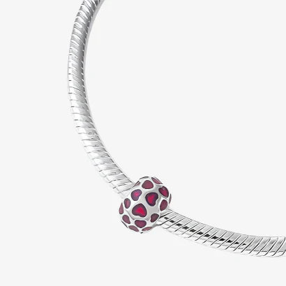 Heart Emblem Round Clip Charm
