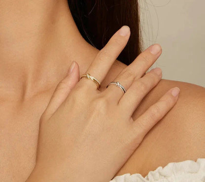 Anne Knot Two-Row Ring