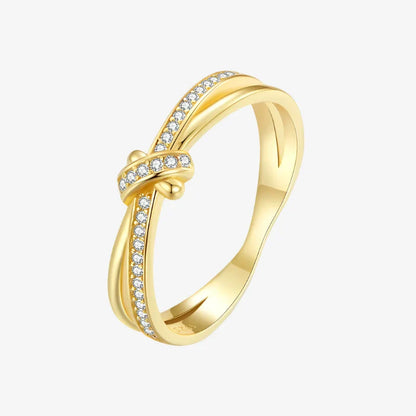 Anne Knot Two-Row Ring